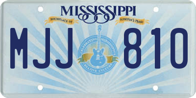 MS license plate MJJ810
