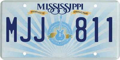 MS license plate MJJ811