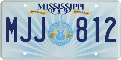 MS license plate MJJ812
