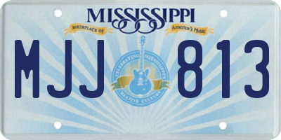 MS license plate MJJ813
