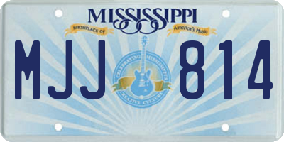MS license plate MJJ814