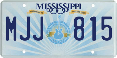 MS license plate MJJ815