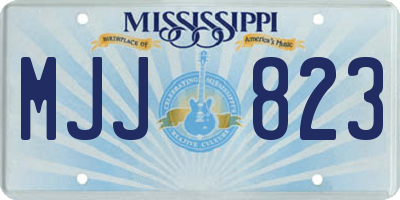 MS license plate MJJ823