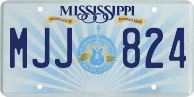 MS license plate MJJ824