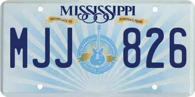MS license plate MJJ826