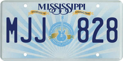 MS license plate MJJ828