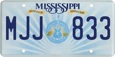 MS license plate MJJ833