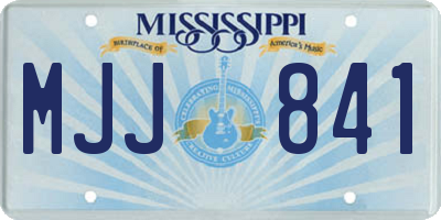 MS license plate MJJ841