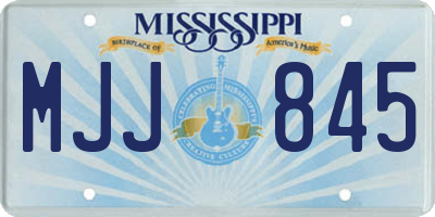 MS license plate MJJ845