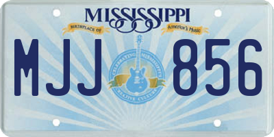 MS license plate MJJ856