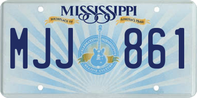 MS license plate MJJ861