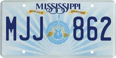 MS license plate MJJ862