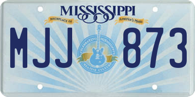 MS license plate MJJ873