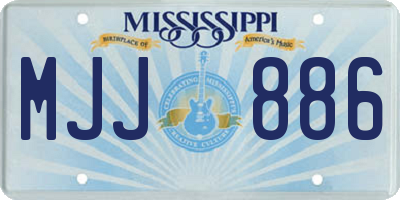 MS license plate MJJ886