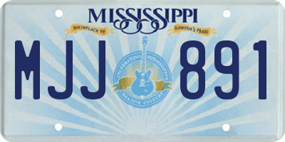 MS license plate MJJ891