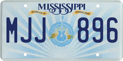 MS license plate MJJ896