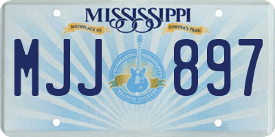 MS license plate MJJ897