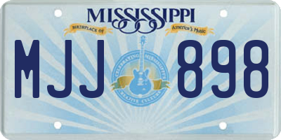 MS license plate MJJ898