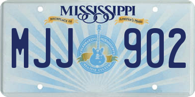 MS license plate MJJ902