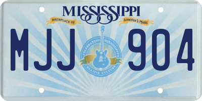 MS license plate MJJ904
