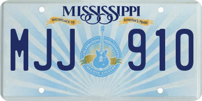MS license plate MJJ910