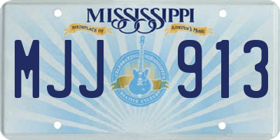 MS license plate MJJ913