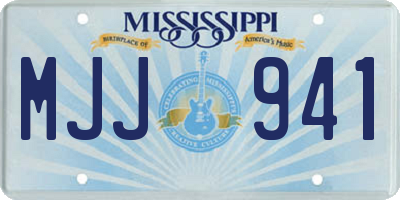 MS license plate MJJ941