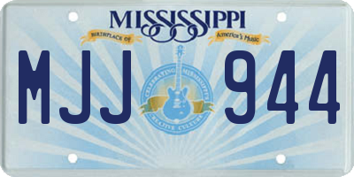 MS license plate MJJ944