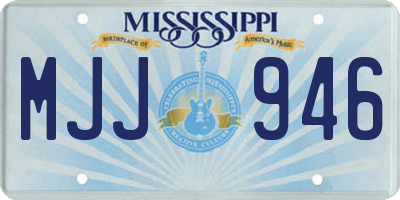 MS license plate MJJ946