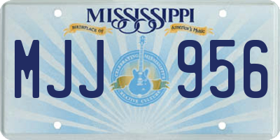 MS license plate MJJ956