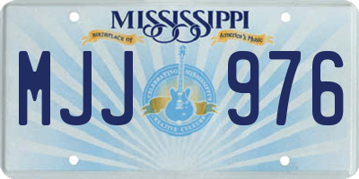 MS license plate MJJ976