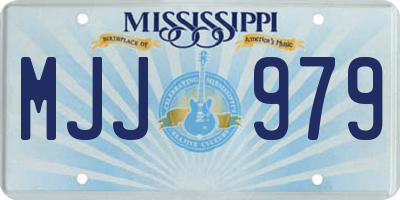 MS license plate MJJ979