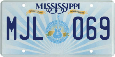 MS license plate MJL069