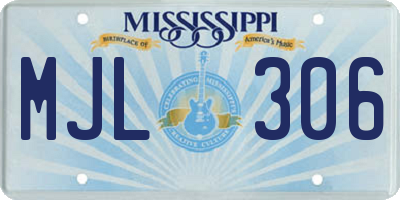 MS license plate MJL306