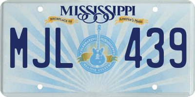 MS license plate MJL439