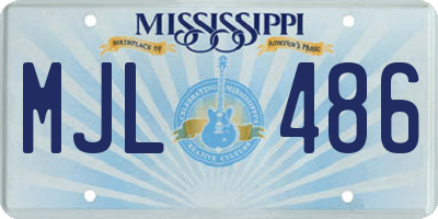 MS license plate MJL486