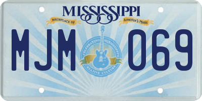 MS license plate MJM069