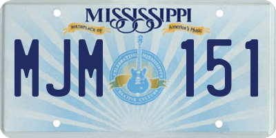 MS license plate MJM151