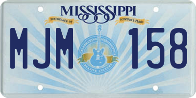 MS license plate MJM158