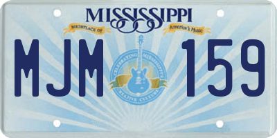 MS license plate MJM159