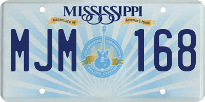 MS license plate MJM168