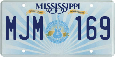 MS license plate MJM169