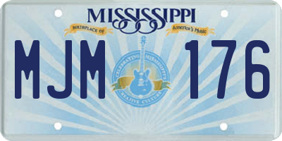 MS license plate MJM176