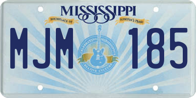 MS license plate MJM185