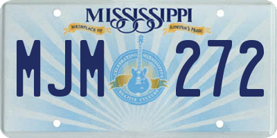 MS license plate MJM272
