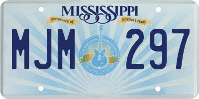 MS license plate MJM297