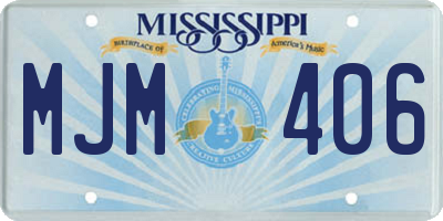 MS license plate MJM406