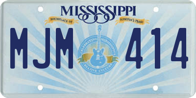 MS license plate MJM414