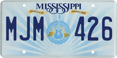 MS license plate MJM426