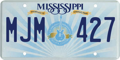 MS license plate MJM427